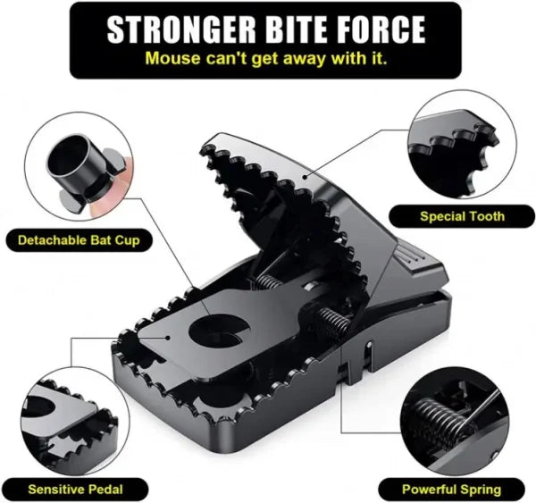 Heavy Duty Plastic Mouse Trap | Reusable Mouse Catcher